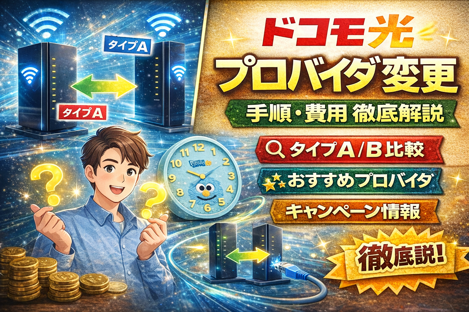 ドコモ光でプロバイダ変更の手順と費用徹底解説｜タイプ別の比較・おすすめやキャンペーン情報も網羅